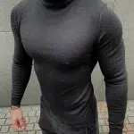 Мъжко Черно Полуполо