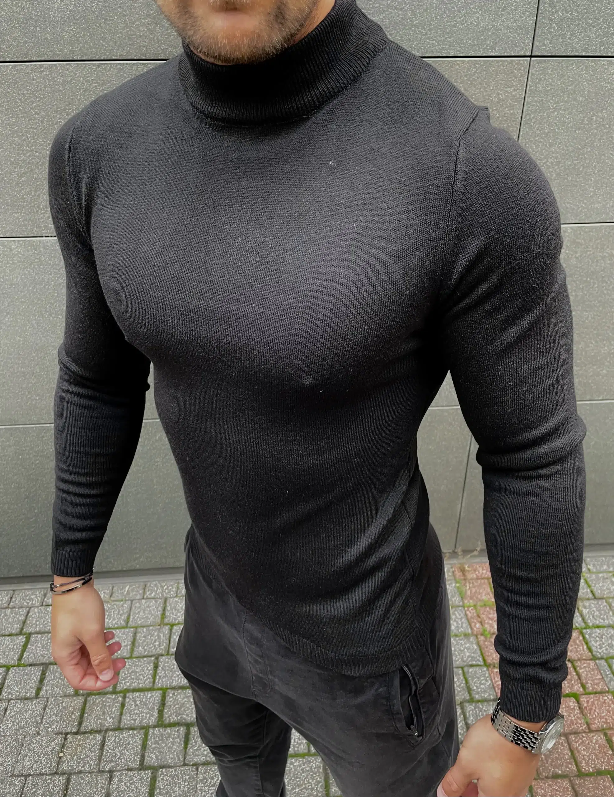 IMG_6387 Мъжко Черно Полуполо - Image 1