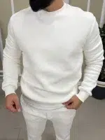 Мъжки спортен комплект в бяло-Удобство и стил за всеки ден - Image 2